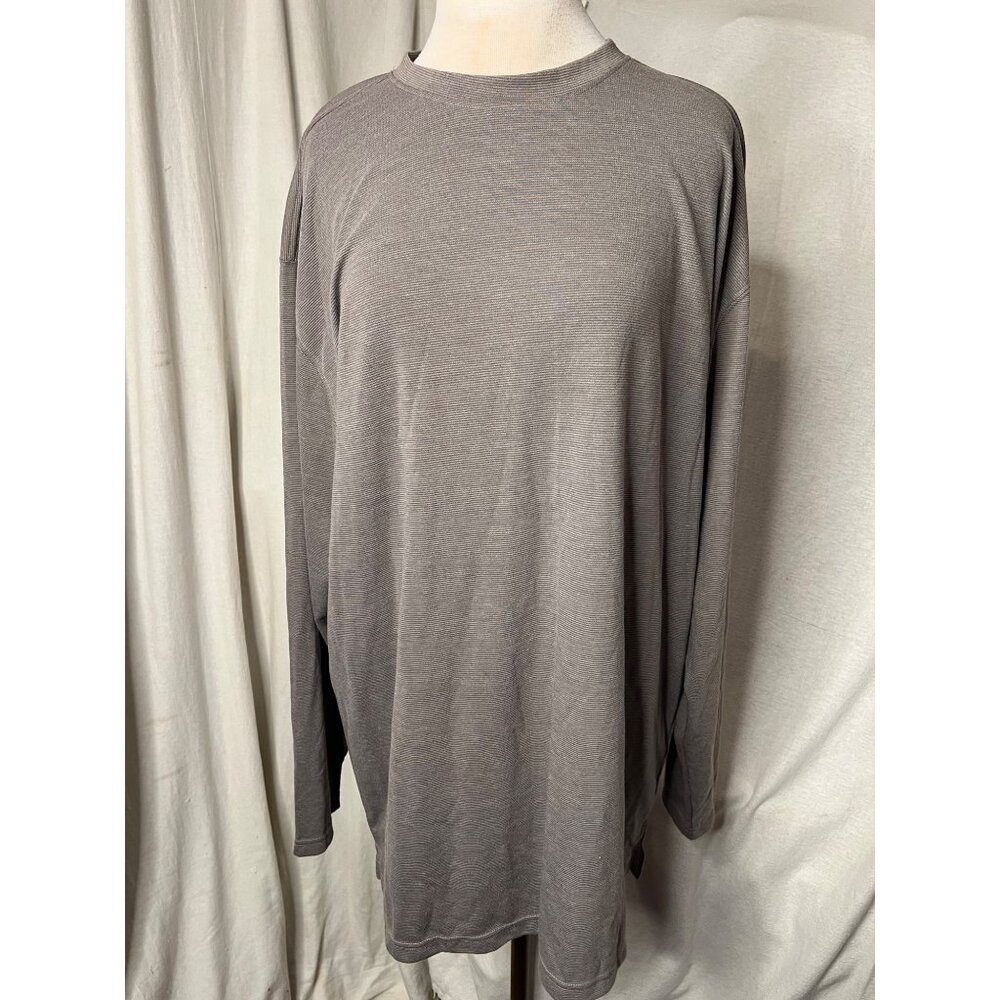Michael Brandon Men's XXLT Style Buck121513 Nubuck: Greenish-Gray Long-Sleeve Sh